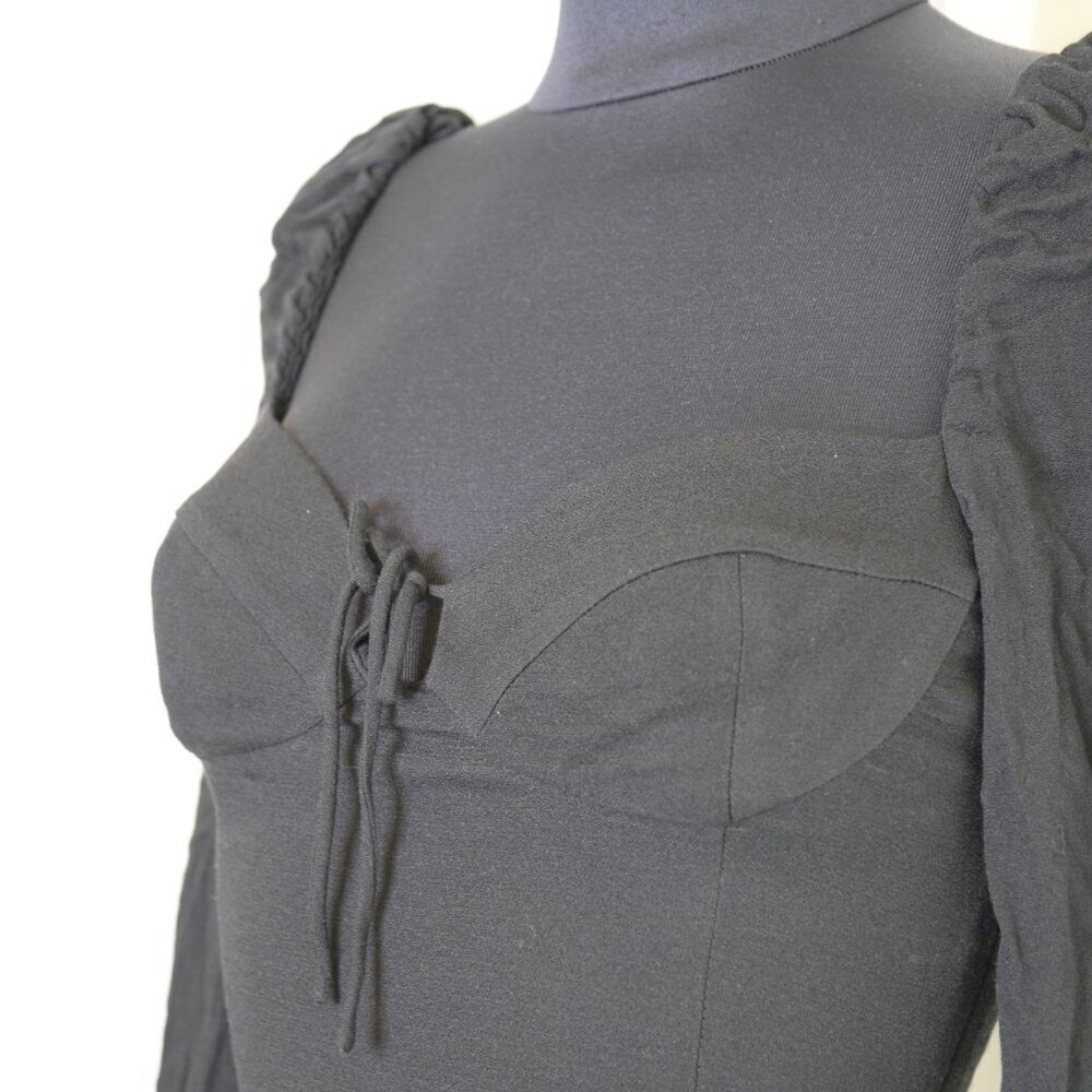 Aritzia Wilfred Novella Blouse Black Sz XS - Picture 5 of 6